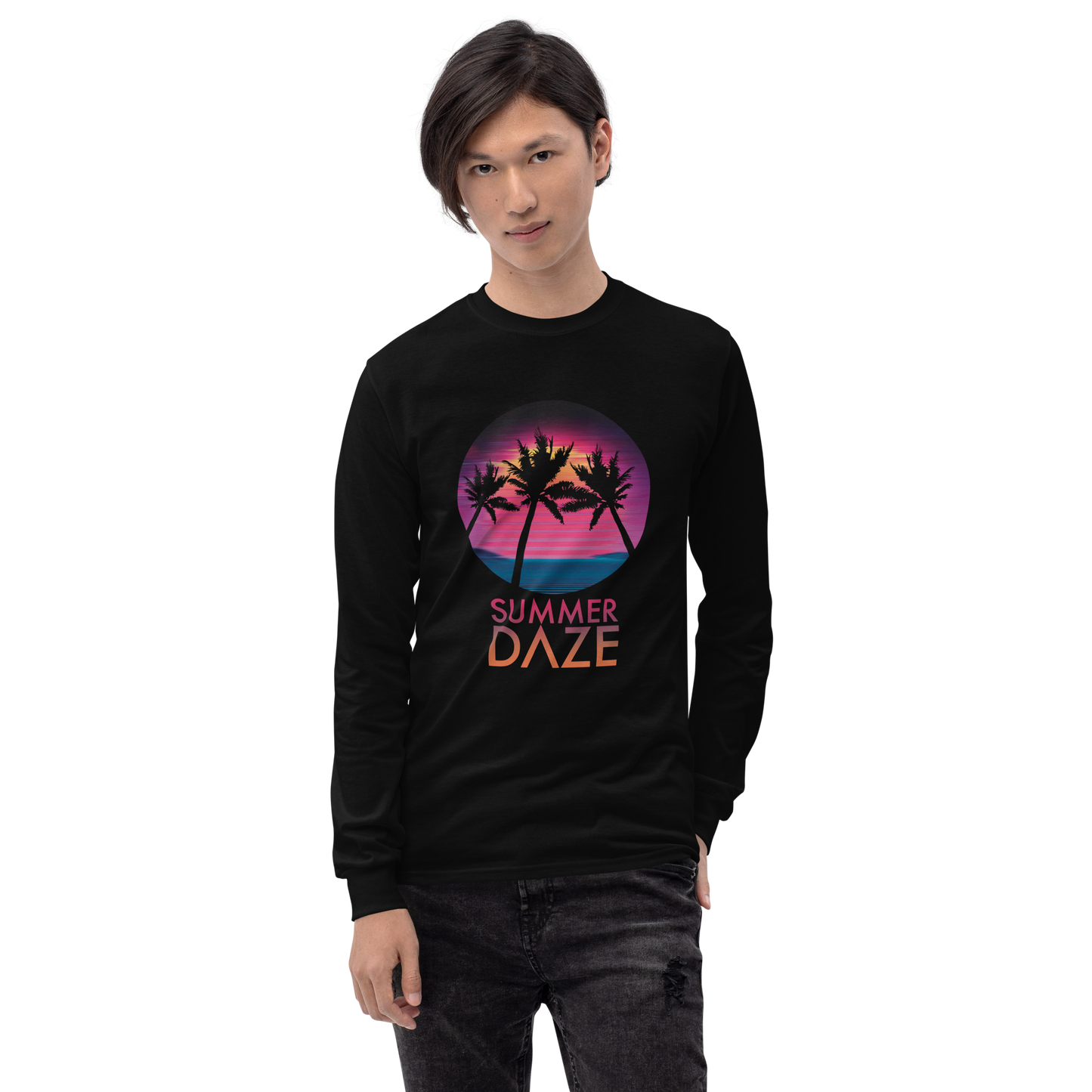 SUMMER DAZE EVENING SYNTH Long Sleeve Shirt