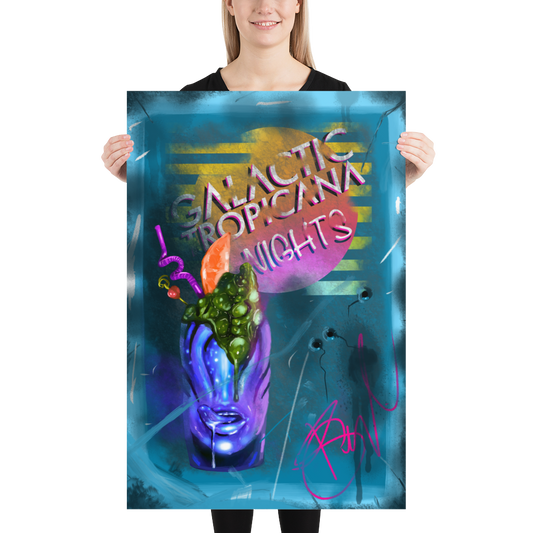 GALACTIC TROPICANA NIGHTS Poster