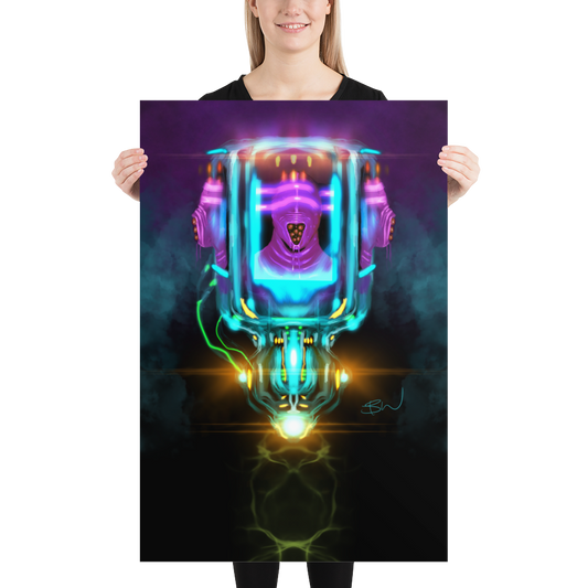 3D HOLOGRAPHIC DISPLAY HOVERUNIT Poster