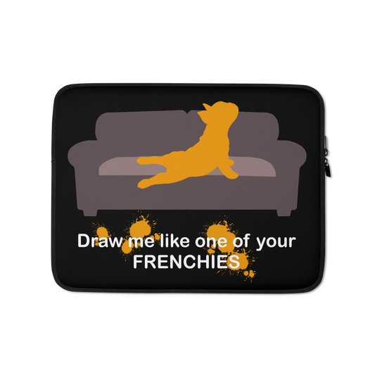 DRAW ME FRENCHIE Laptop Sleeve