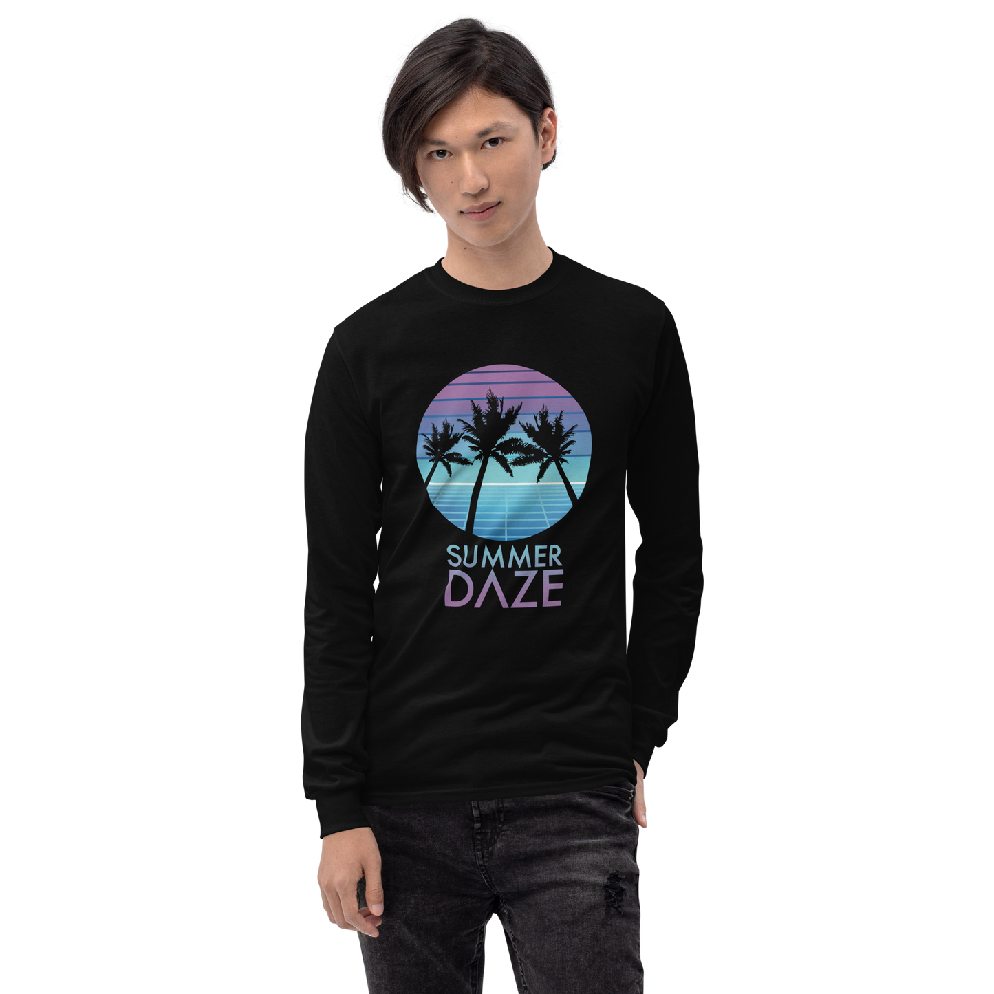 SUMMER DAZE COOL SYNTH Long Sleeve Shirt