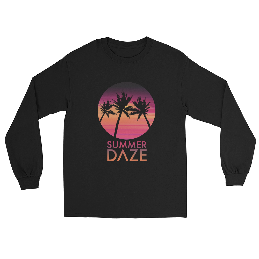 SUMMER DAZE SUNSET SYNTH Long Sleeve Shirt