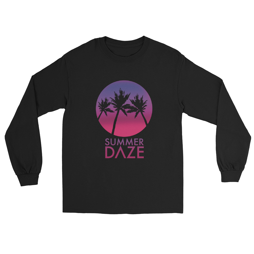 SUMMER DAZE NIGHT SYNTH Long Sleeve Shirt