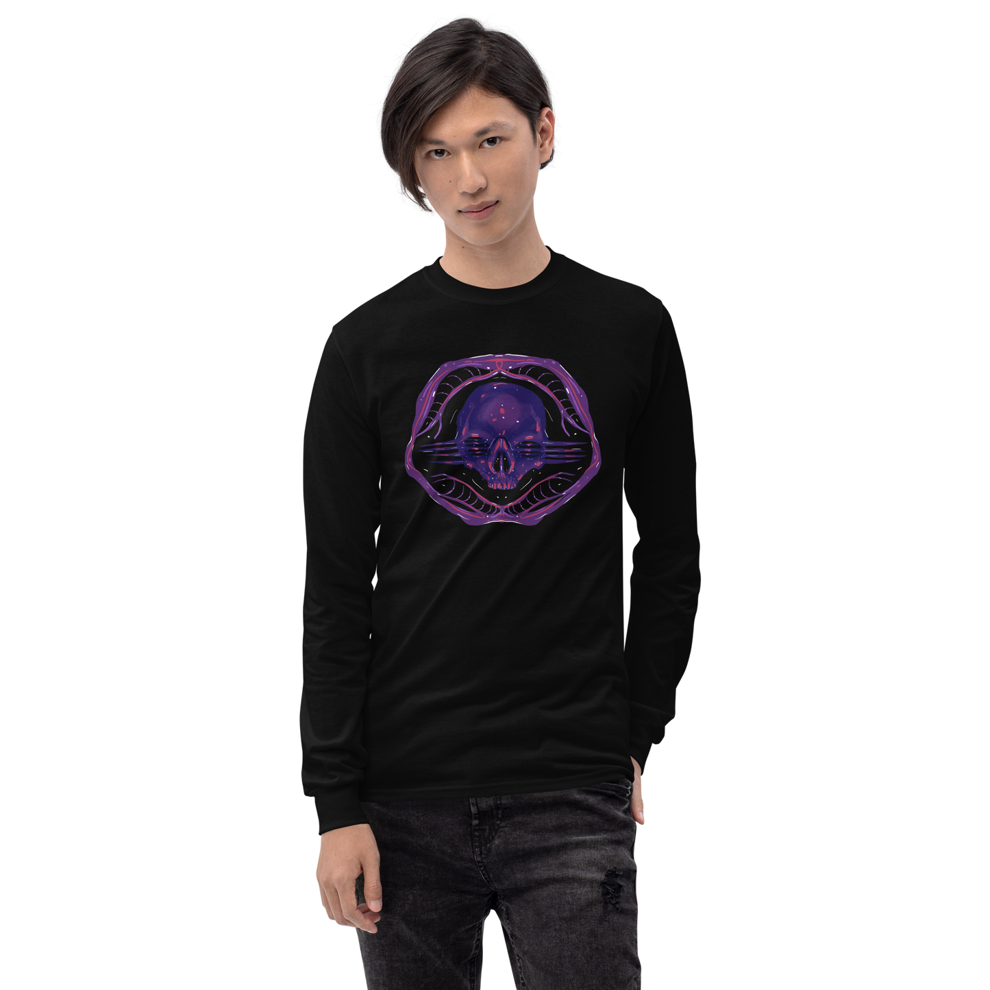 DARK BATTALION CREST Long Sleeve Shirt